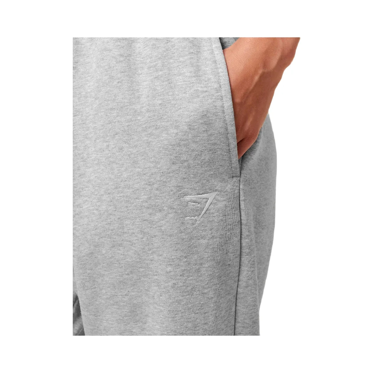Gymshark Training Fleece Straight Leg Jogger - Light Grey Core Marl