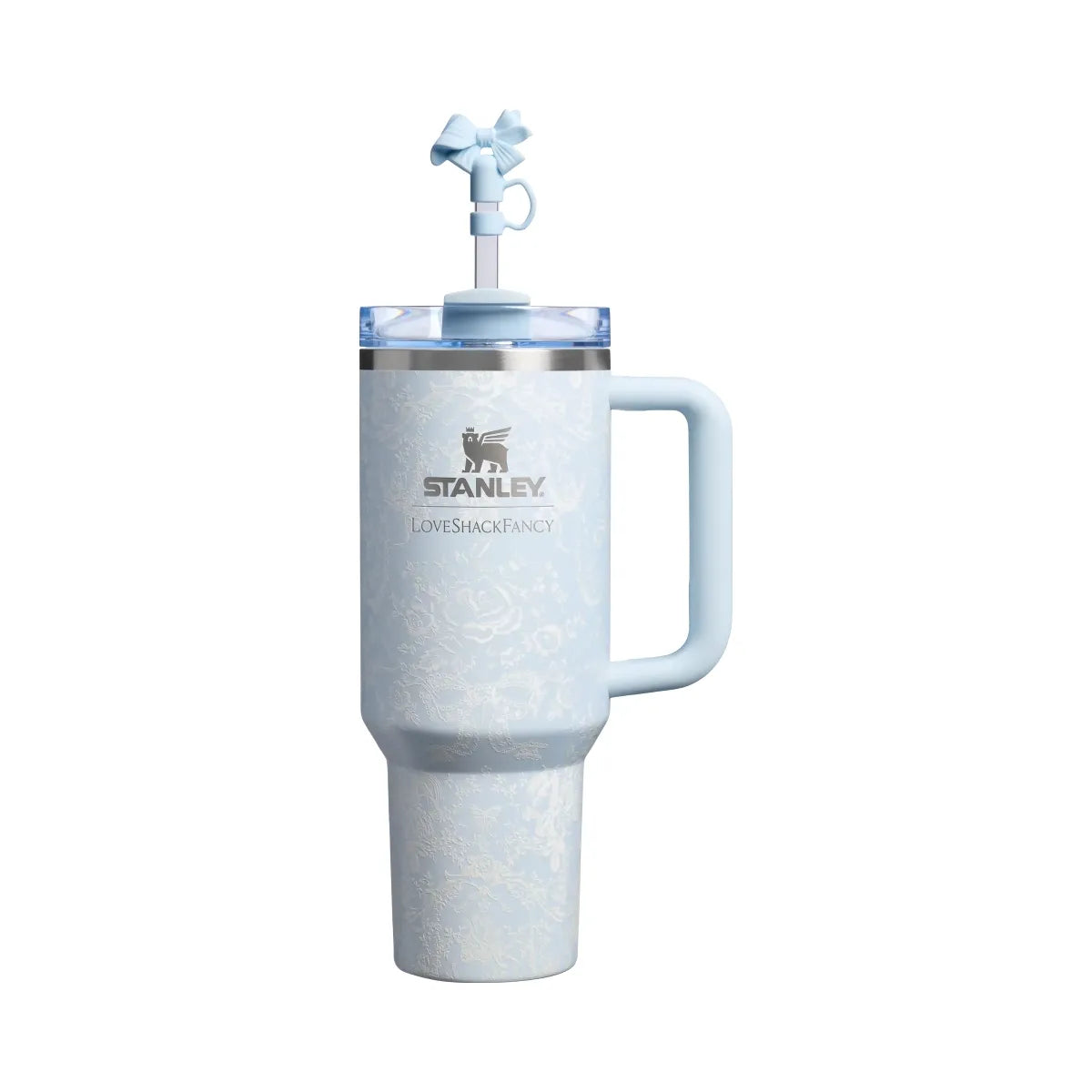 Stanley 1913 x LoveShackFancy Holiday Quencher H2.0 FlowState Tumbler (40OZ) Toscana Toile Alpine Blue