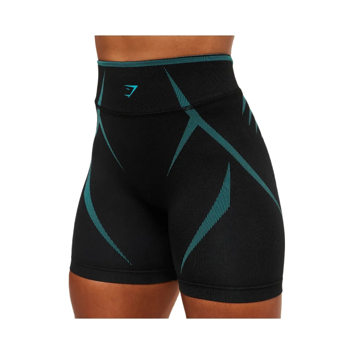 Gymshark Apex Lift Seamless Short - Black/Brand Blue