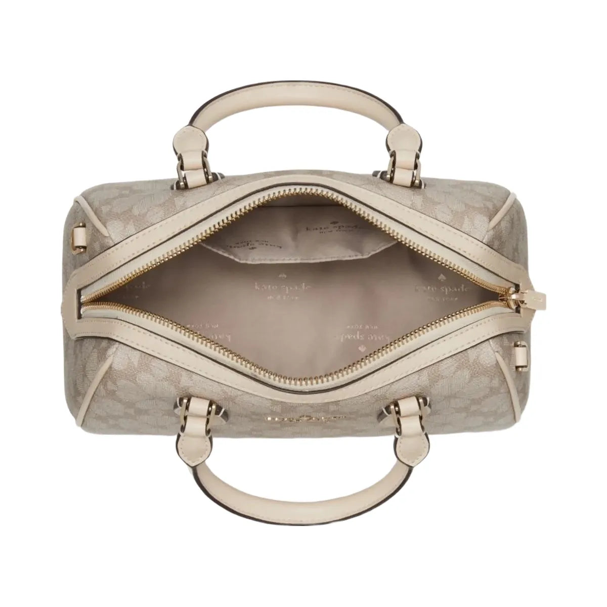 Kate Spade Flower Small Dolly Duffle Dark Beige Multi