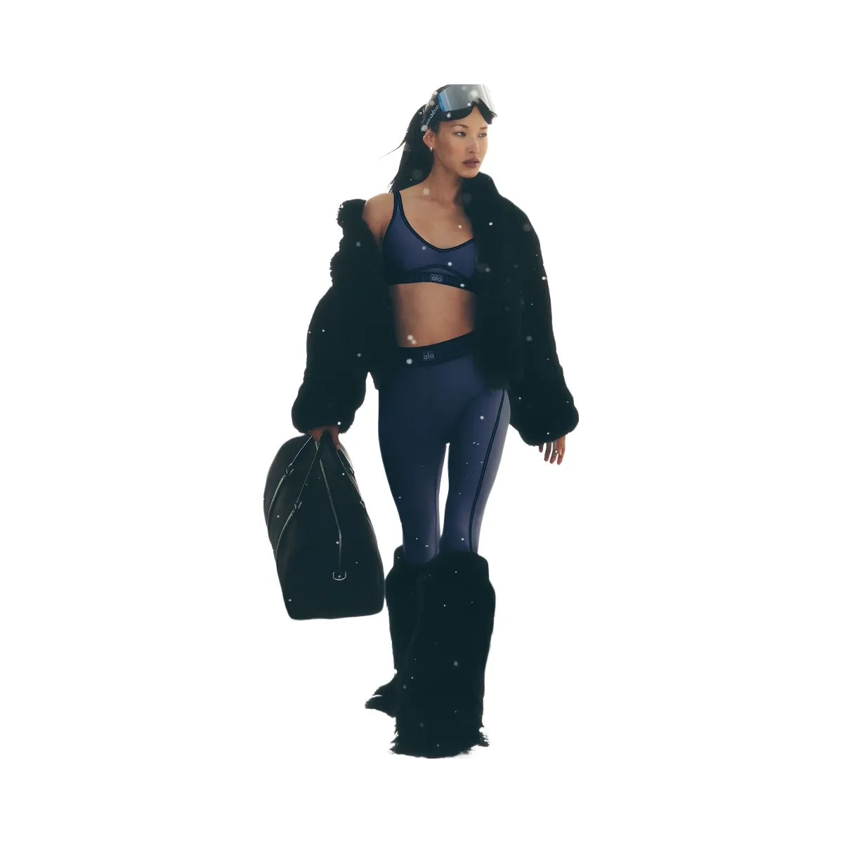 Alo Women's Airlift High-Waist 7/8 Line Up Legging - Navy