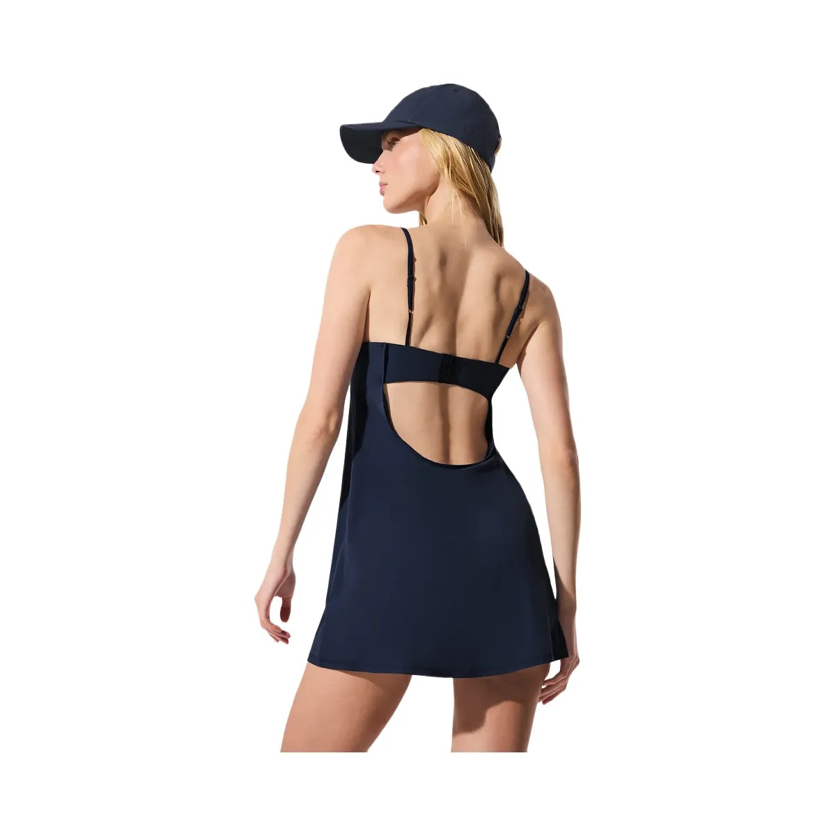 Alo Women's Breezy Tennis Dress - Navy