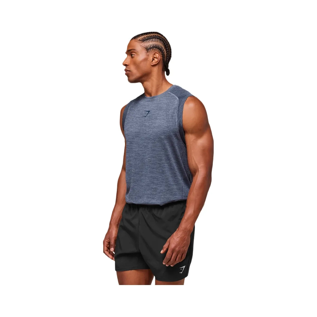 Gymshark Versatile Seamless Tank - Iron Blue/Navy