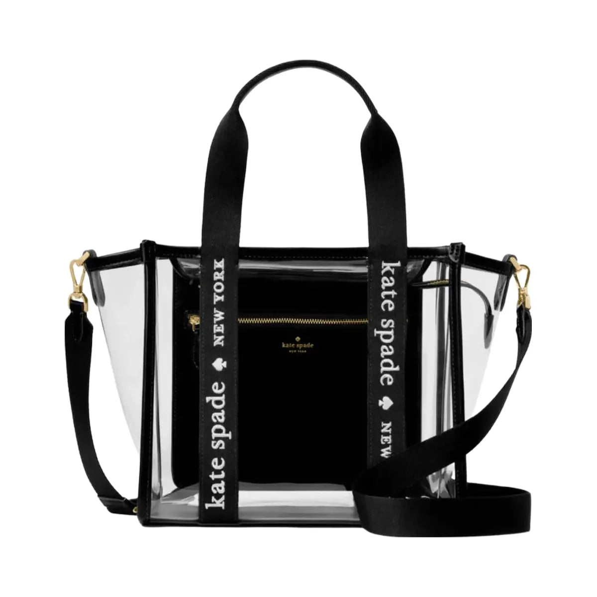 Kate Spade Kip Clear Small Tote Black