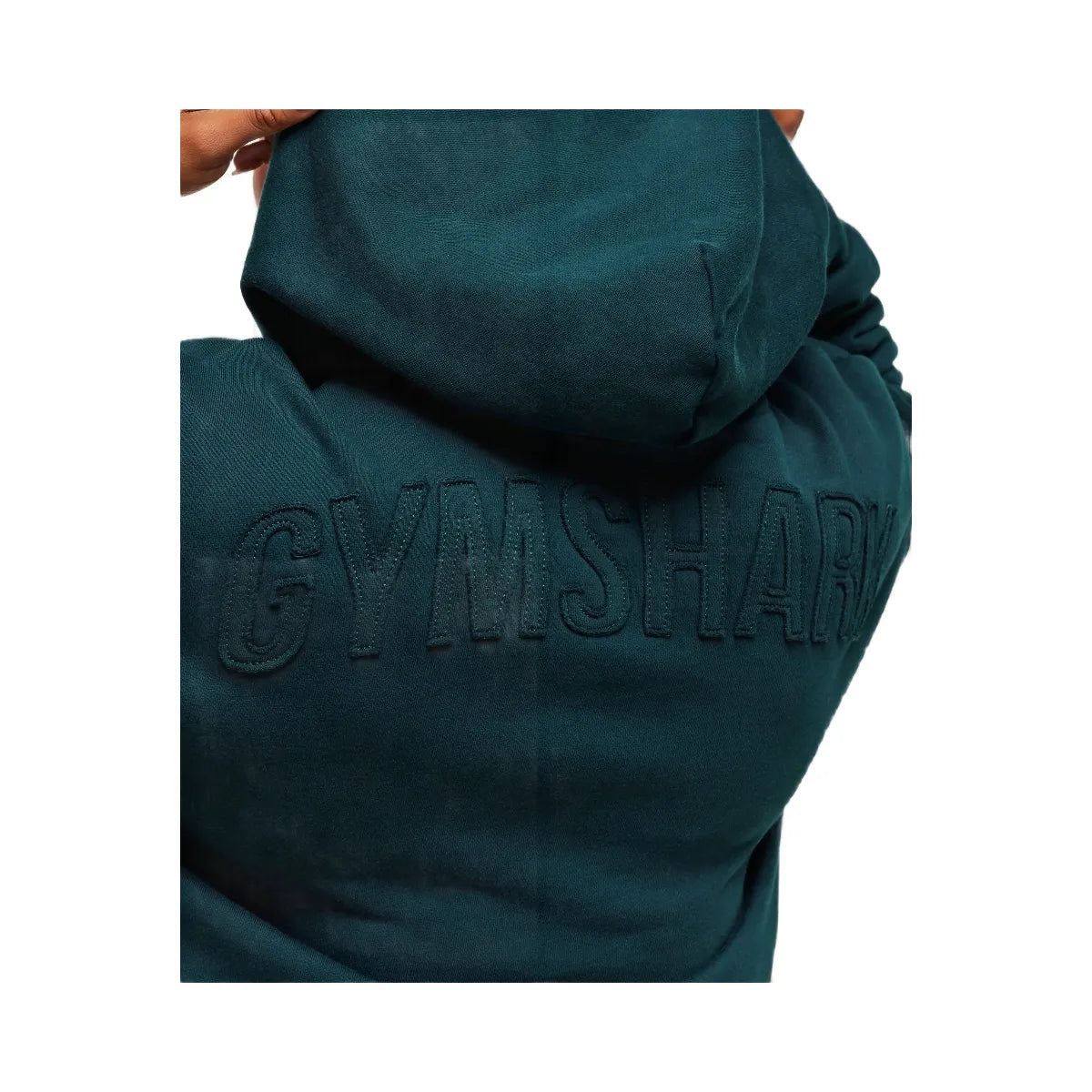 Gymshark Power Washed Oversized Hoodie - Deep Petrol Blue/Acid Wash Small Ball