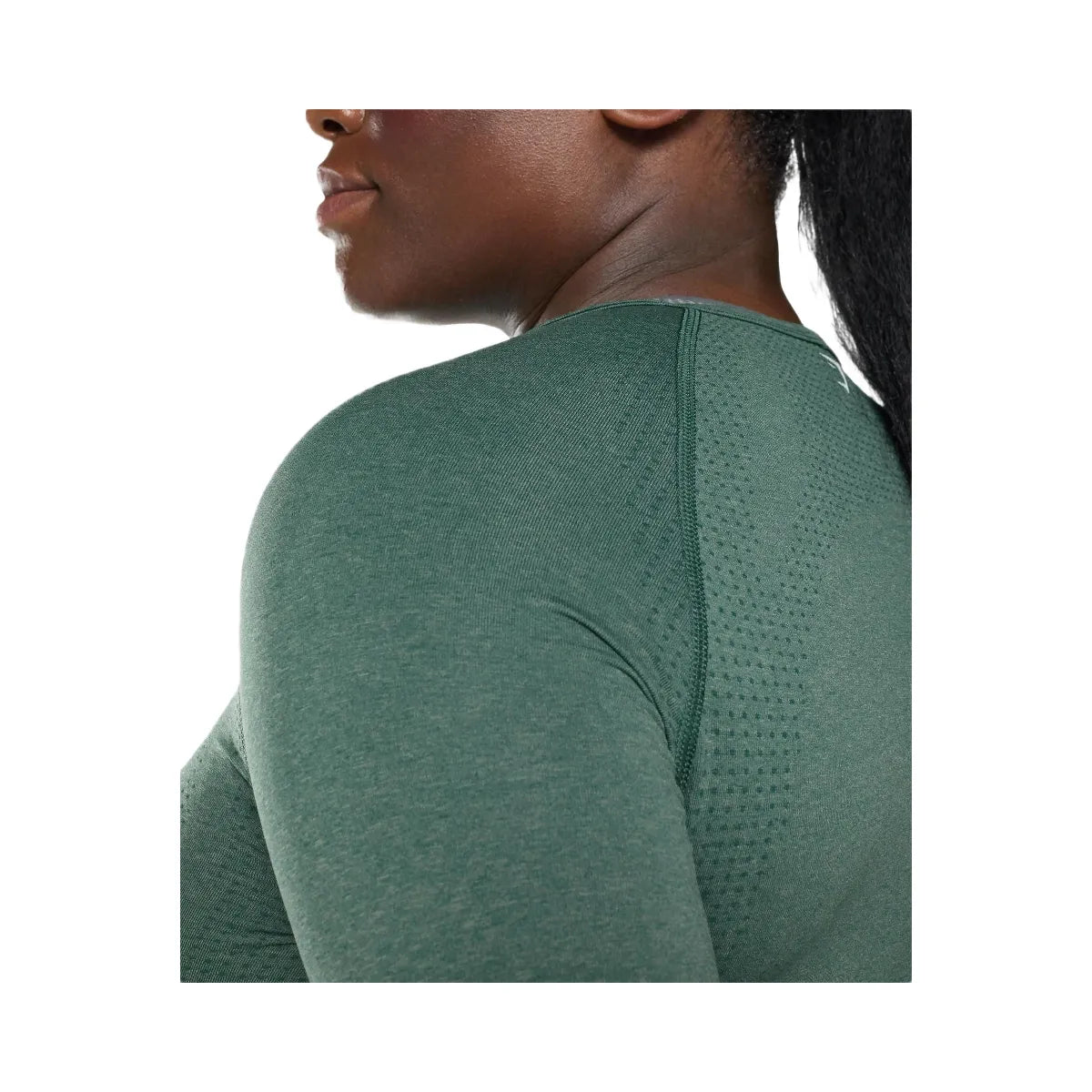 Gymshark Vital Crop Top - Dark Green Marl