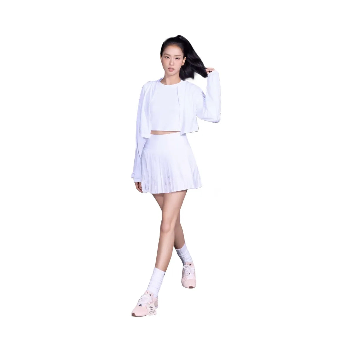 Alo Women's Grand Slam Tennis Skirt - White
