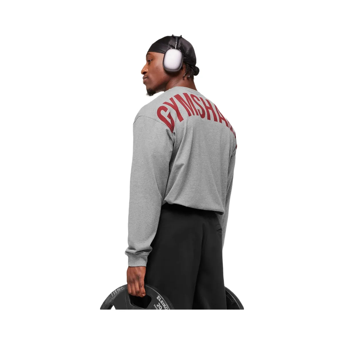 Gymshark Power Long Sleeve T-Shirt - Charcoal Core Marl
