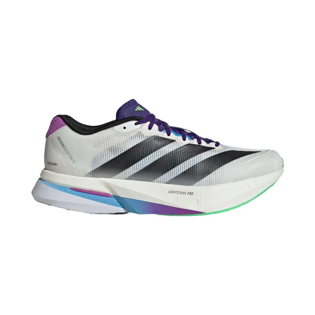 adidas Adizero Boston 13 "Core White/Core Black/Lime Burst"