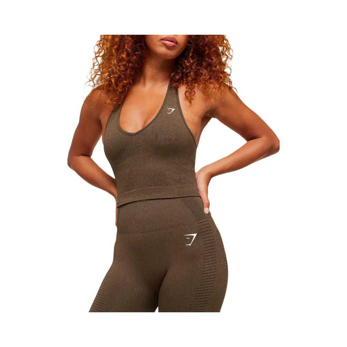 Gymshark Vital Soft Flared Leggings - Espresso Marl