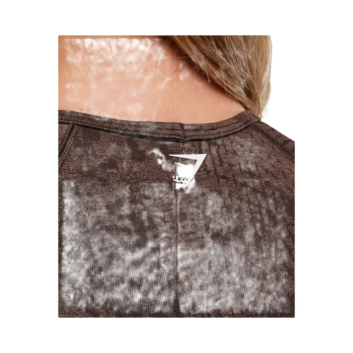 Gymshark Adapt Animal X Whitney Seamless Crop Top - Brown