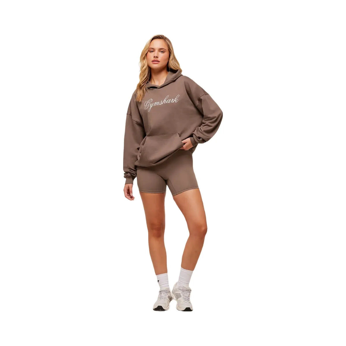 Gymshark All Seasons Graphic Hoodie - Soft Brown