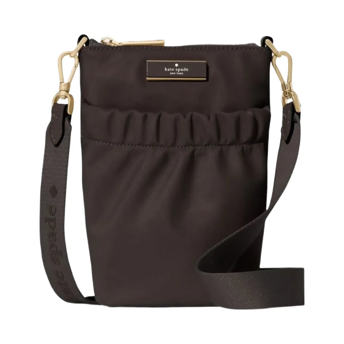 Kate Spade Carter Nylon Phone Crossbody Hot Fudge