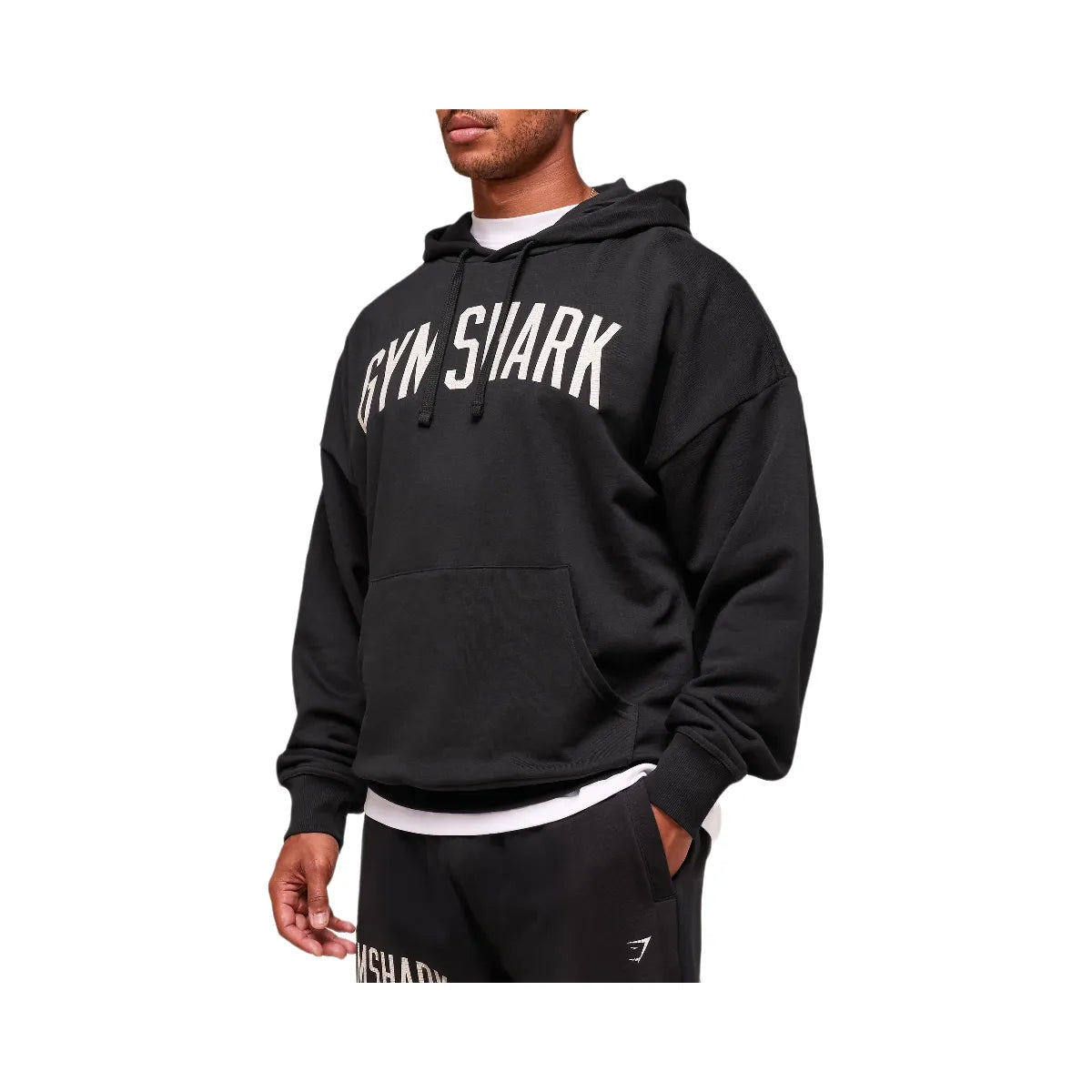 Gymshark Worn Graphic Hoodie - Black