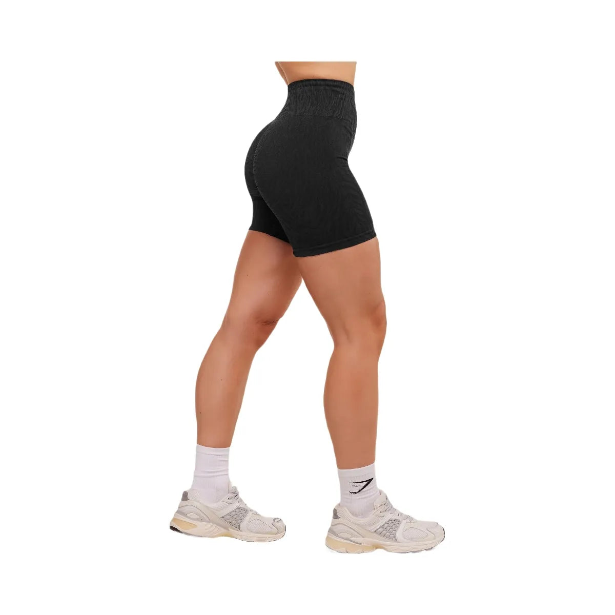 Gymshark Adapt Animal Seamless Shorts - Black/Asphalt Grey