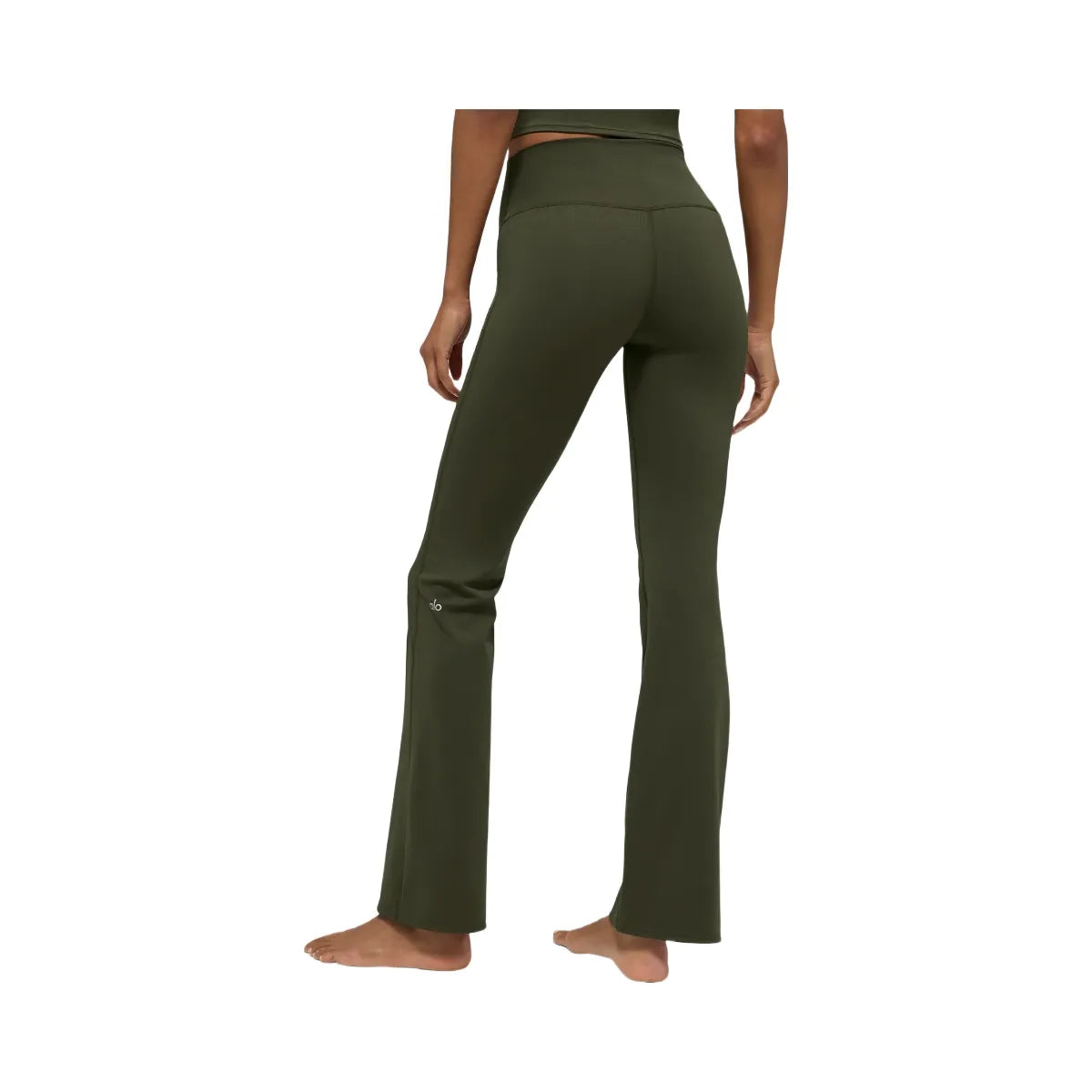 ALO Women's Softsculpt High-Waist Bootcut Legging - Green Olive