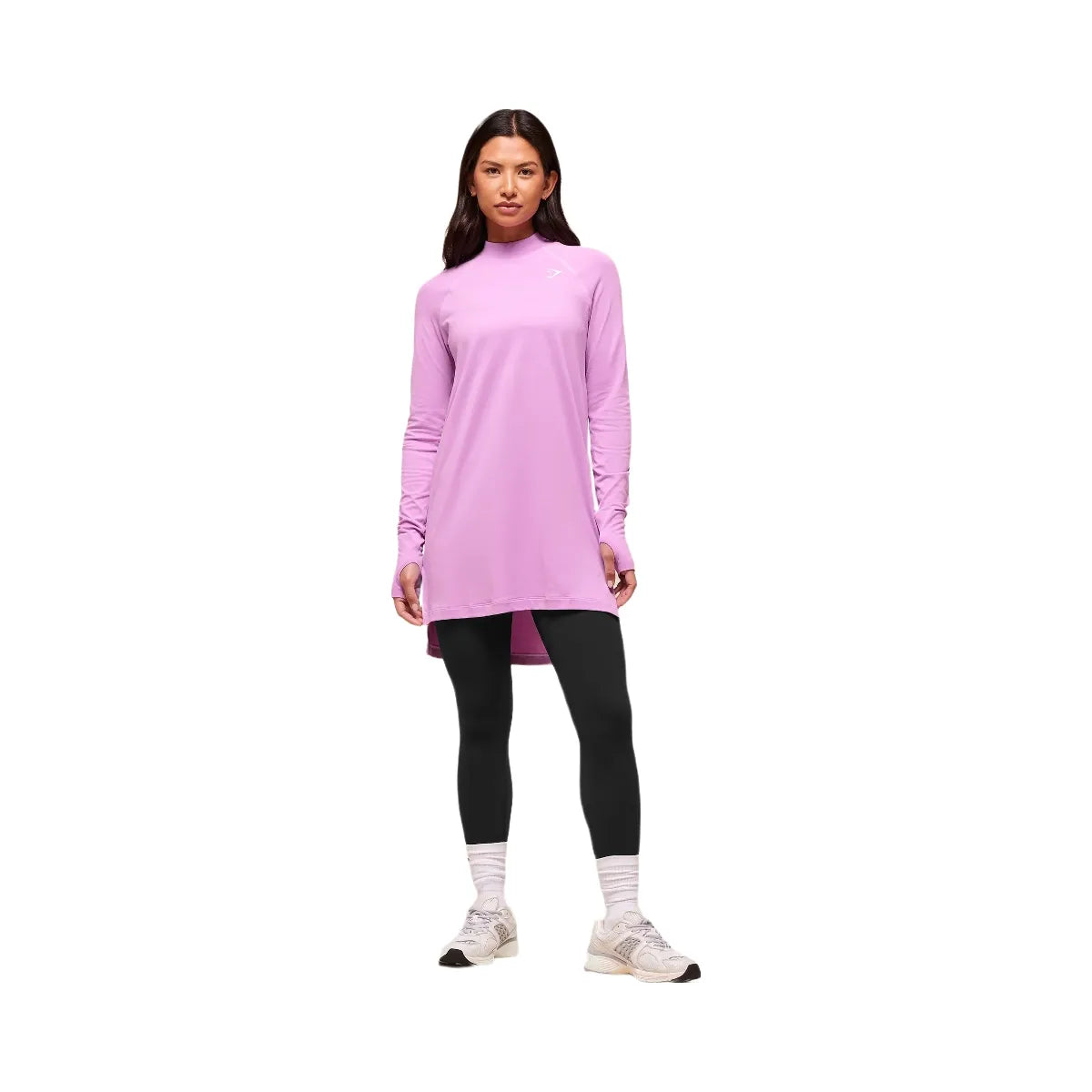 Gymshark Vital Long Line Top - Sour Pink Marl