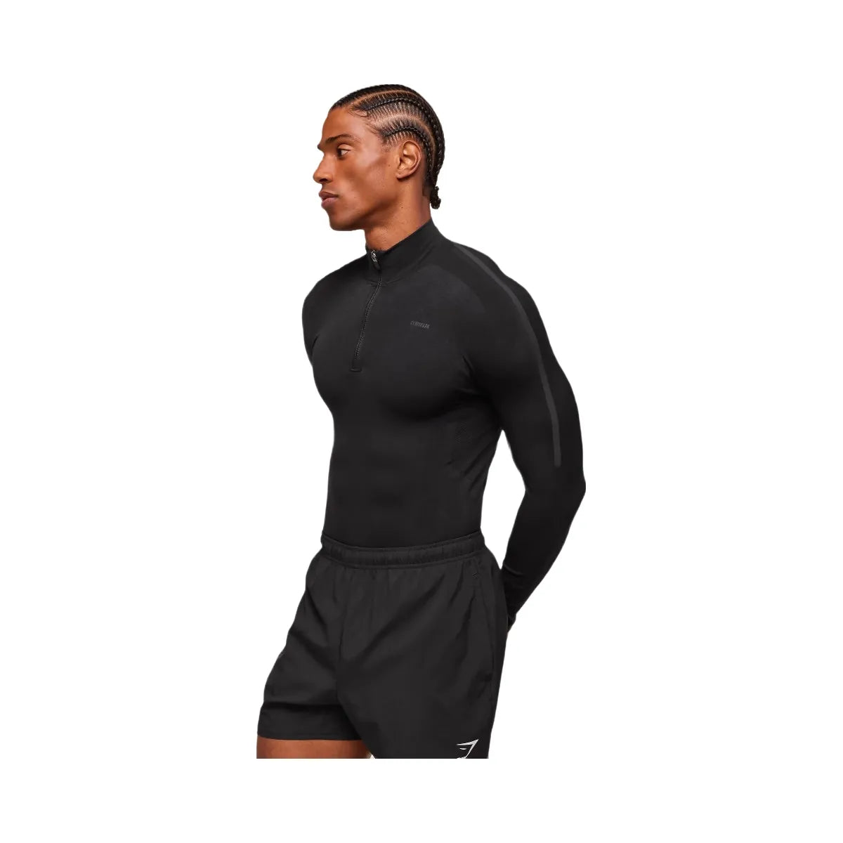 Gymshark everywear Warp Knit 1/4 Zip - Black