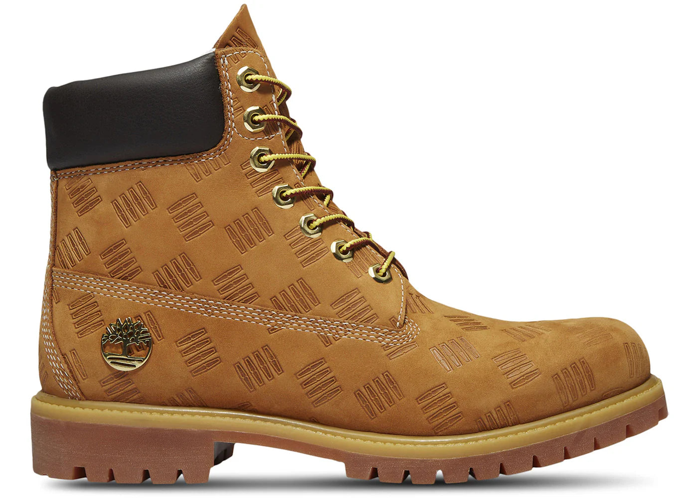 Timberland 6 Premium Waterproof Boot Wheat Debossed Print