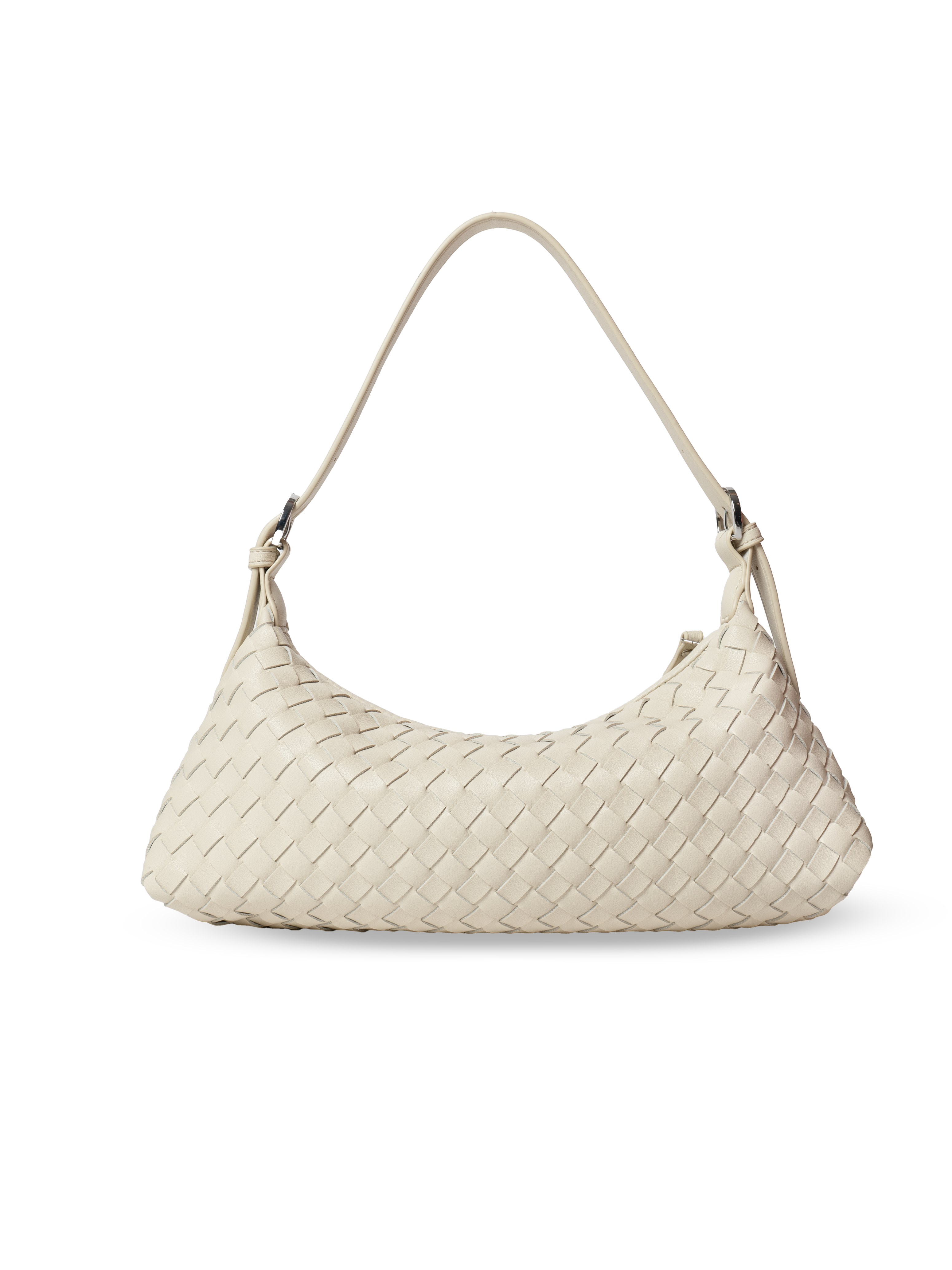 Favori Tissa- Ladies Woven Handbag , Faux Leather | Ivory – view 2