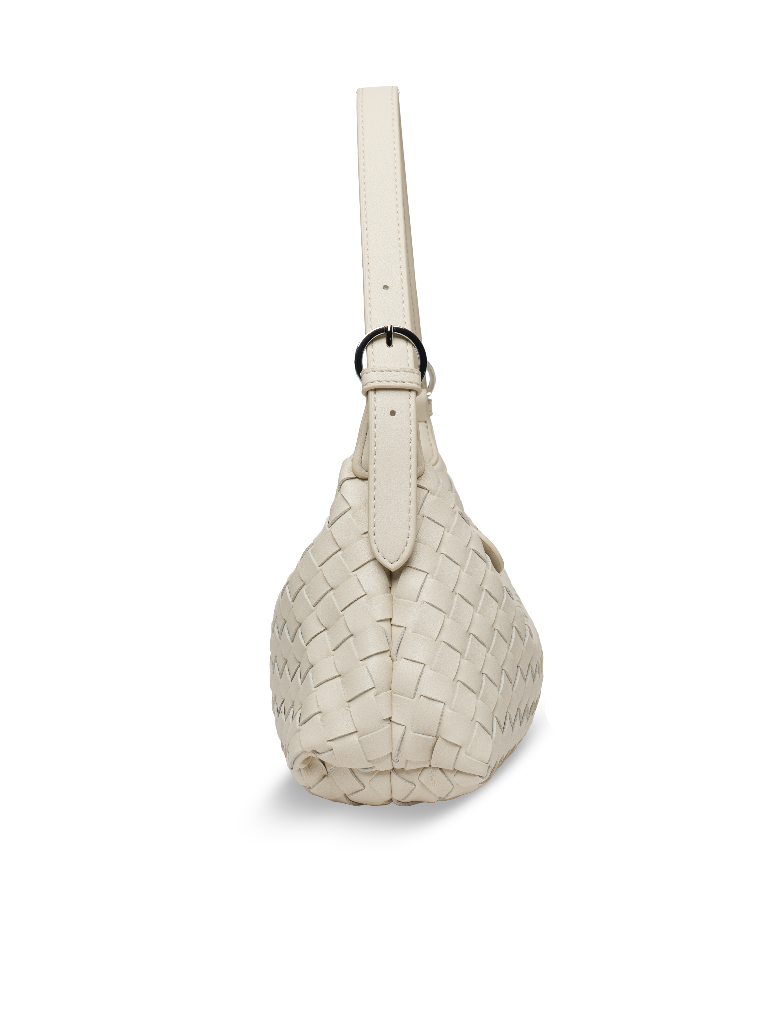 Favori Tissa- Ladies Woven Handbag , Faux Leather | Ivory – view 4