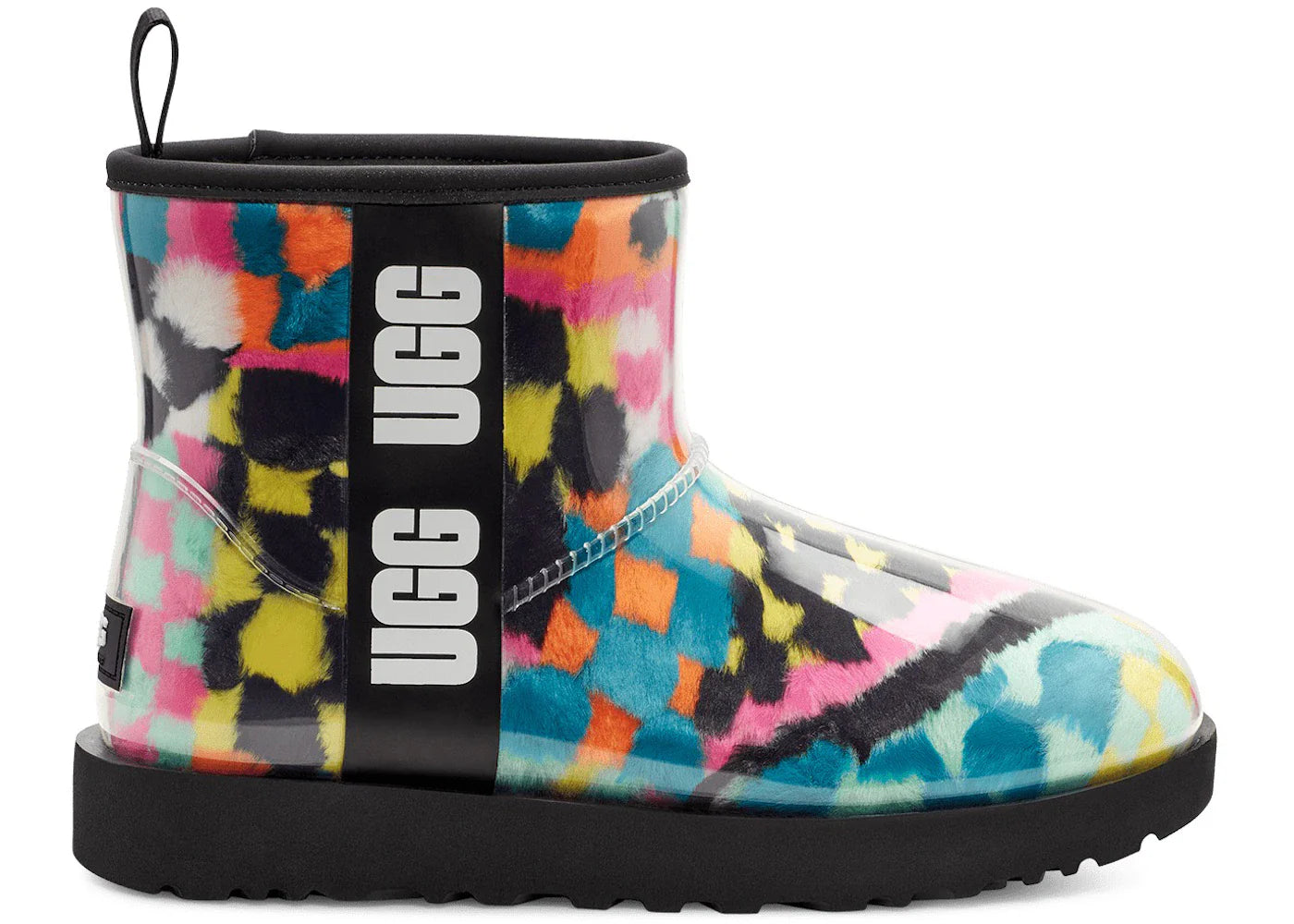 Ugg Classic Clear Mini Boot Checks Black Multi Womens