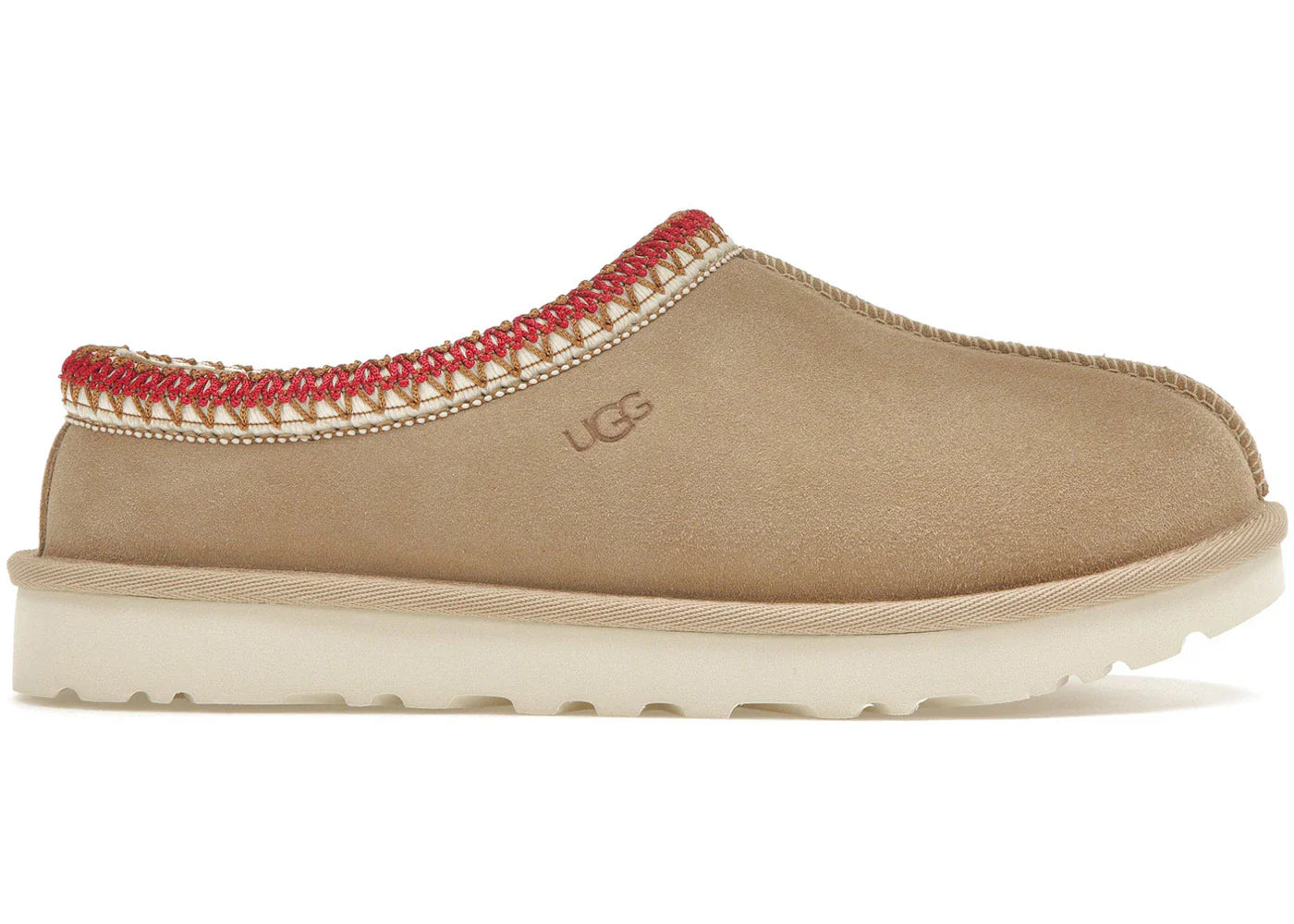 Ugg Tasman Slipper Sand Dark Cherry Womens