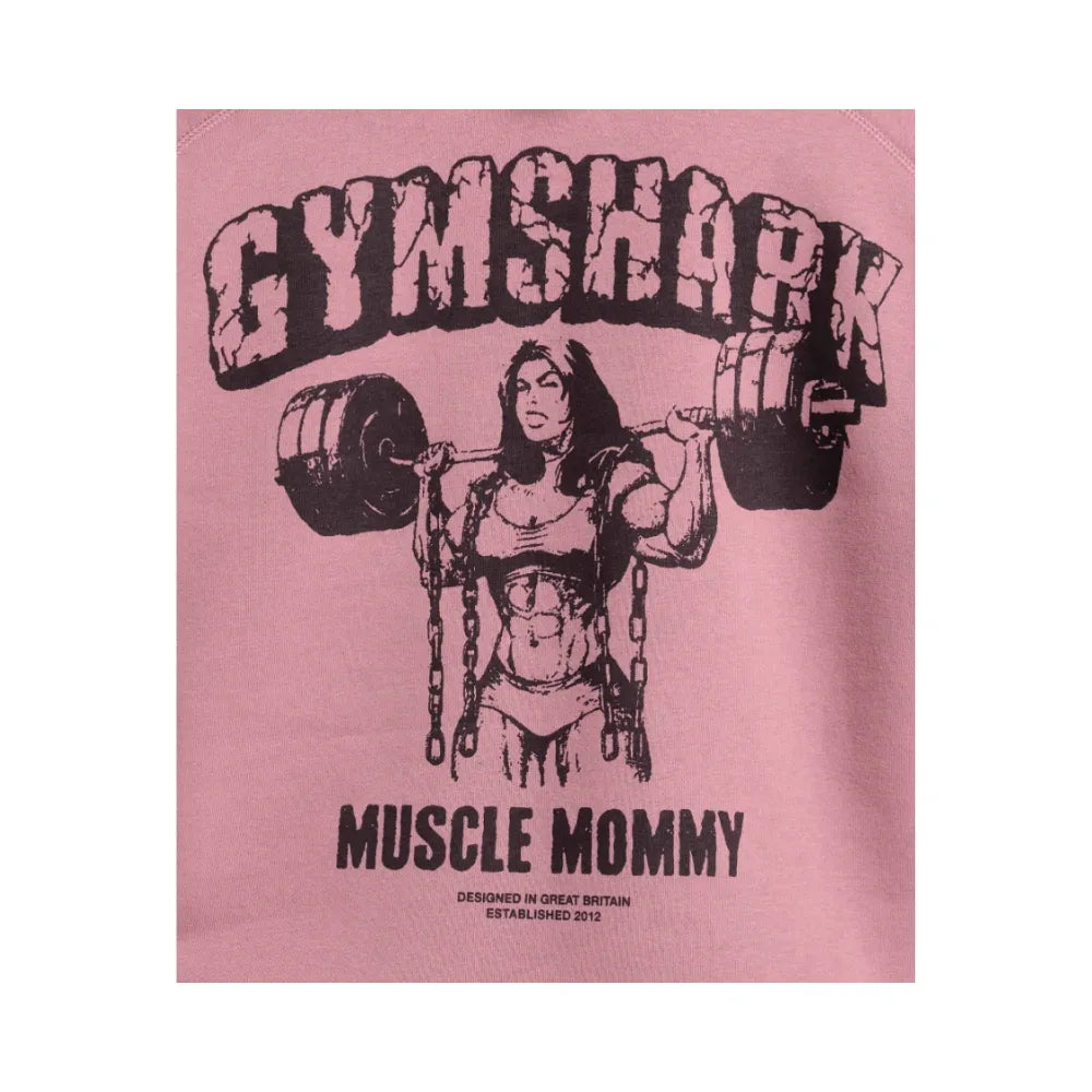 Gymshark Gritty Muscle Mommy Graphic Hoodie Calm Pink