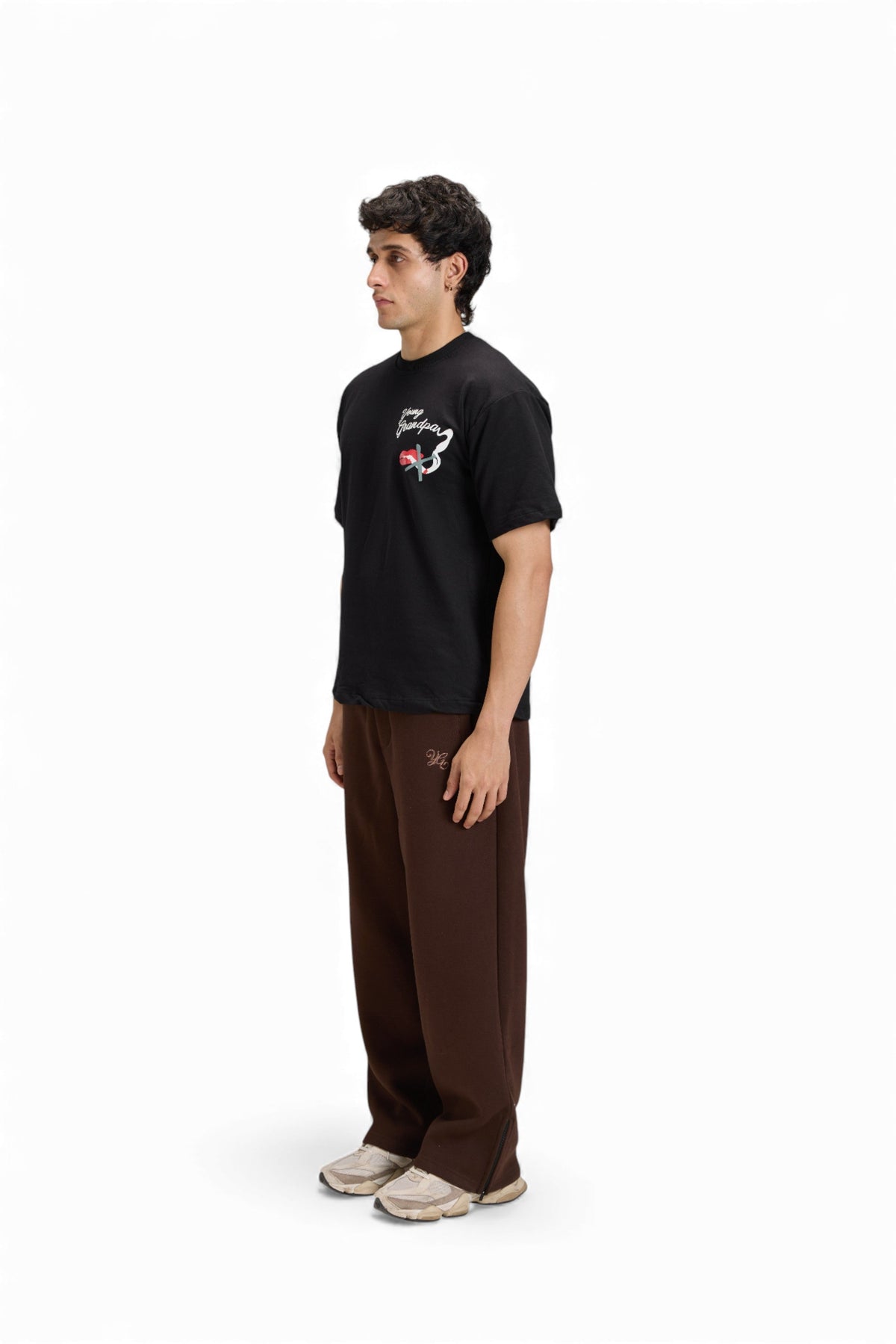 Young Grandpa FLARED SWEATPANTS - MOCHA – view 9