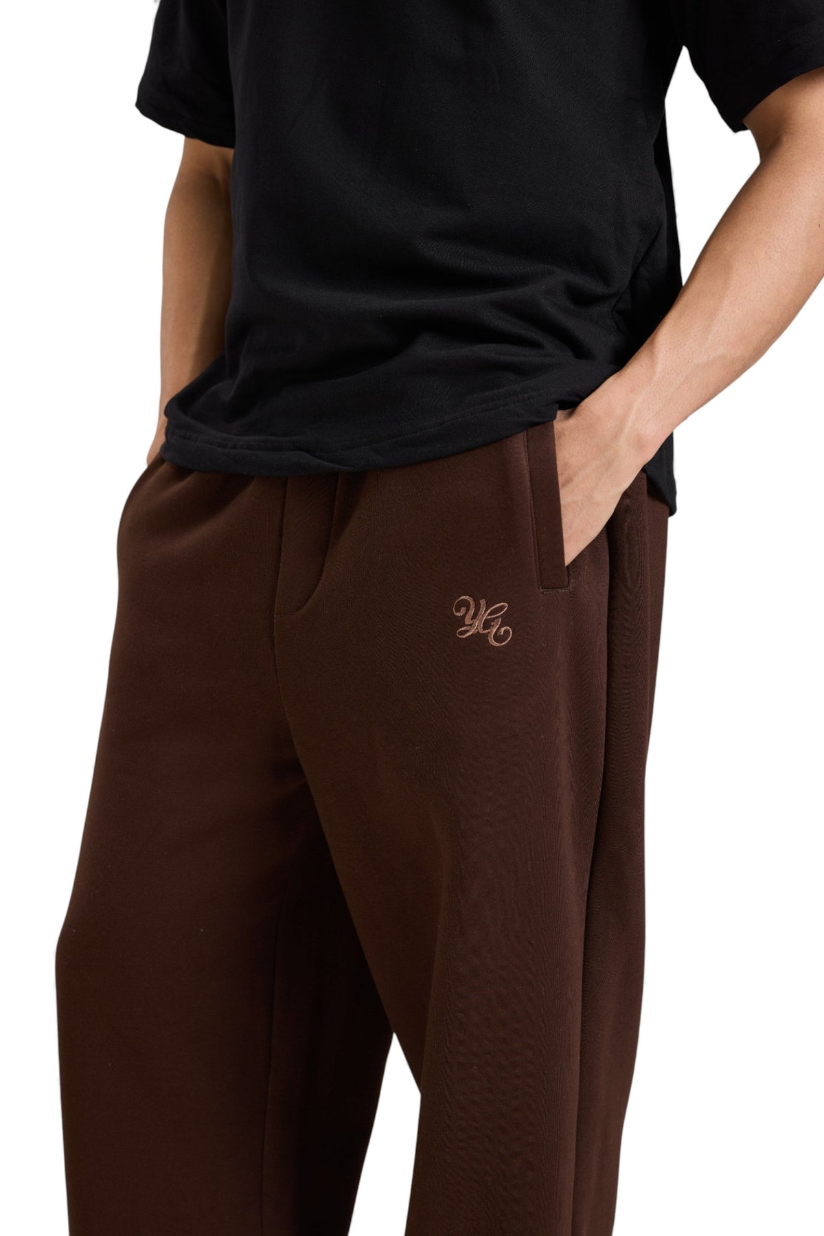 Young Grandpa FLARED SWEATPANTS - MOCHA – view 4