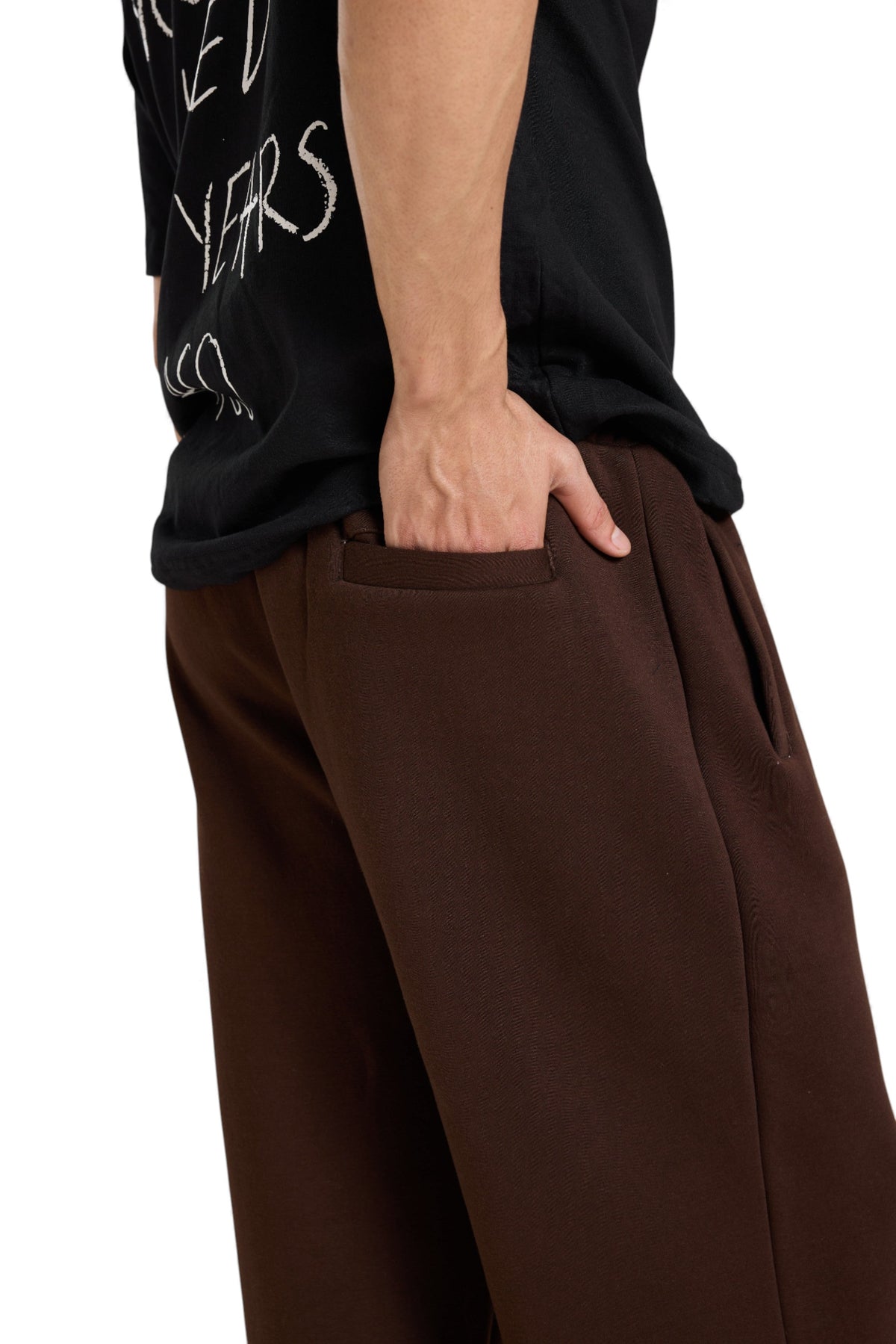 Young Grandpa FLARED SWEATPANTS - MOCHA – view 6