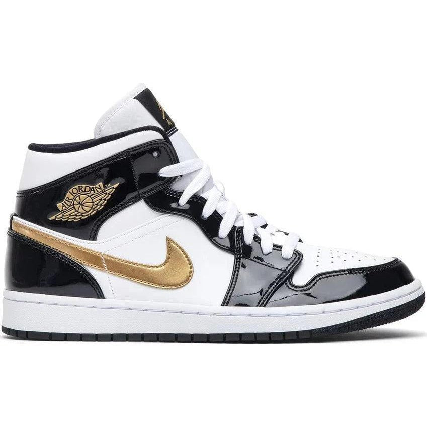 Air Jordan 1 Mid Patent SE "Black Gold" - Dawntown