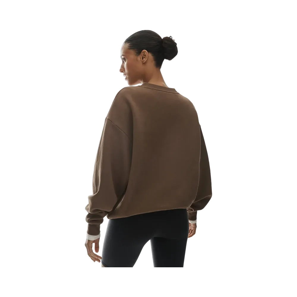 Alo Accolade Crew Neck Pullover 'Java Brown'
