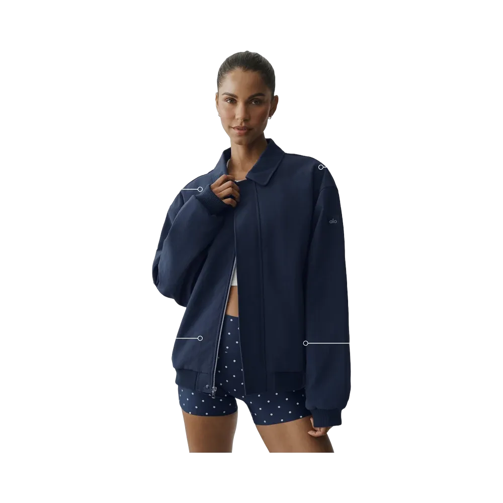 Alo Duality Bomber Jacket 'Navy'