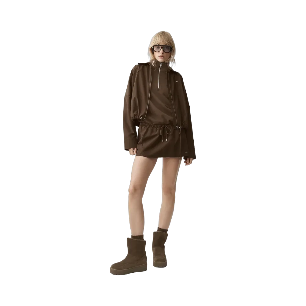 Alo Low-Rise Best Bet Skirt 'Espresso'