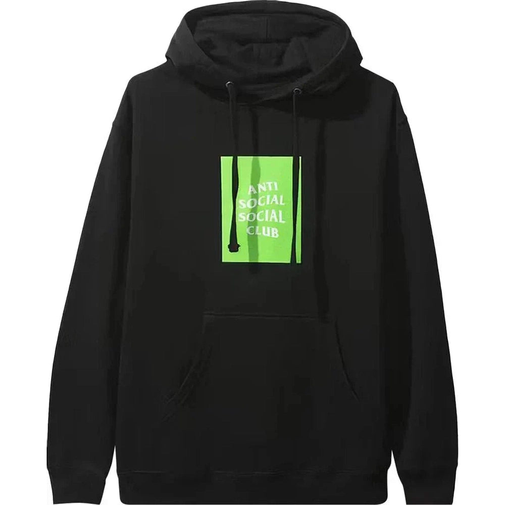 Anti Social Social Club Box Logo Hoodie "Black" - Dawntown