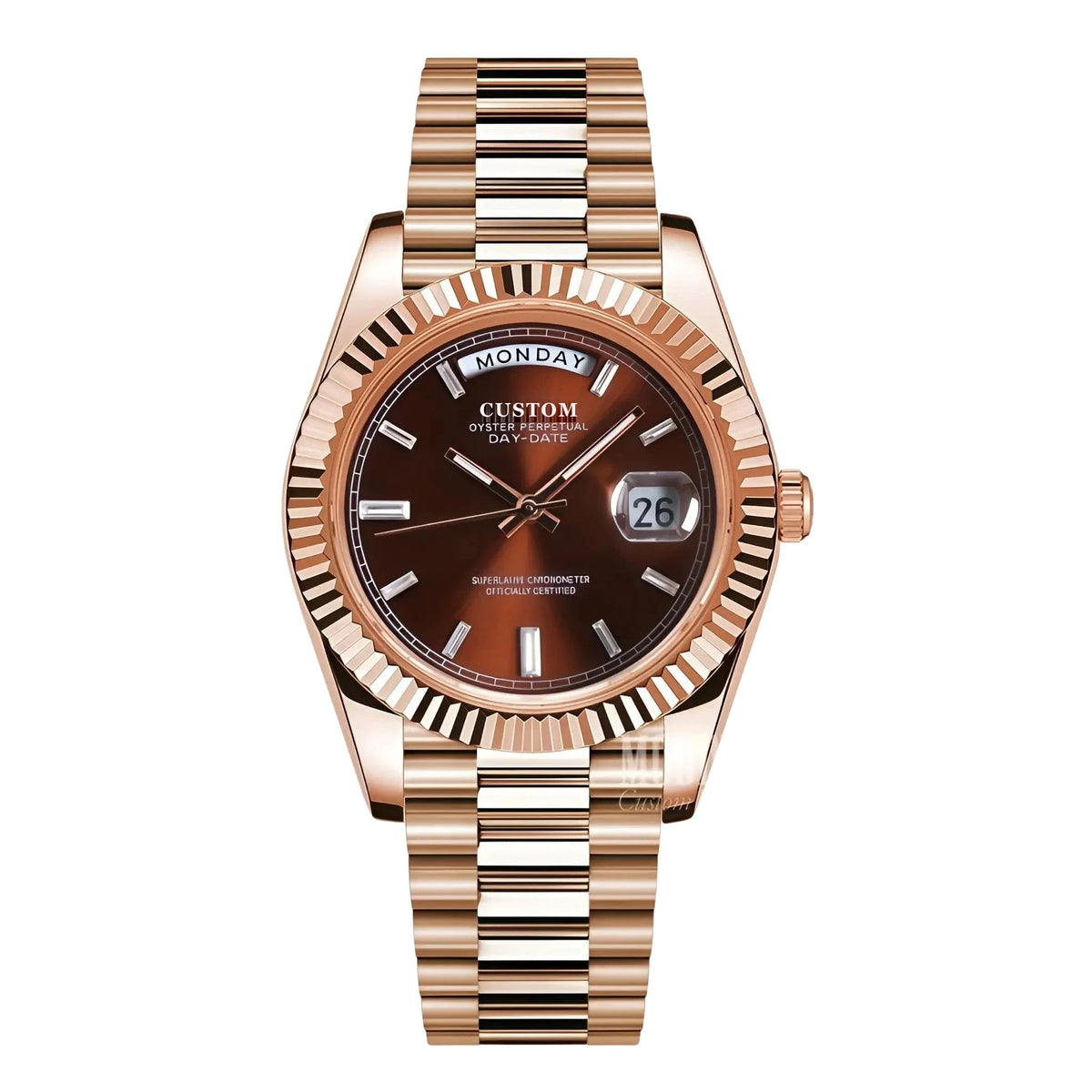 Build Your Own Datejust Daydate Rose Gold Chocolate