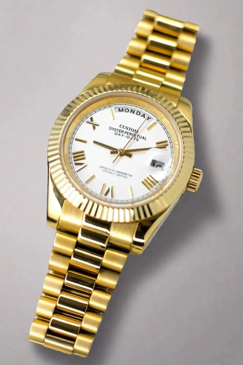 Build Your Own Day-Date Gold White