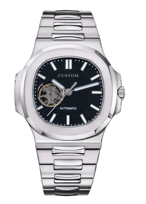 Build Your Own Nautilus (Open Heart) Silver - Black