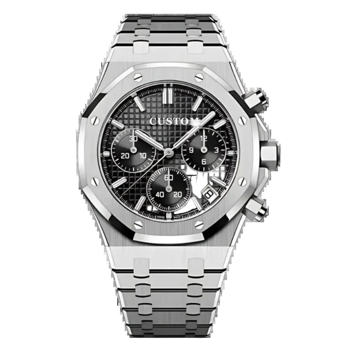 Build Your Own Royal Oak Chronograph Black (Original Seiko Movement)