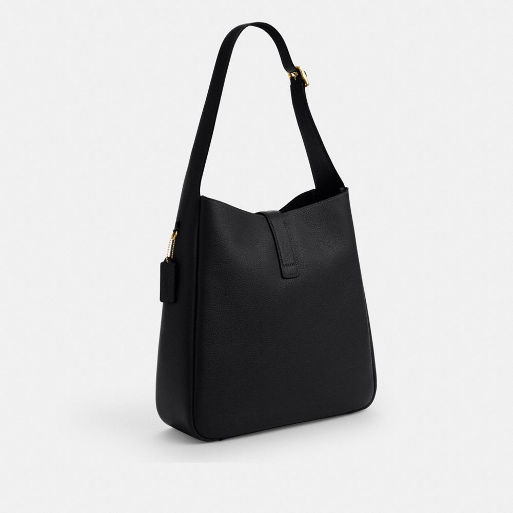 Coach Hadley Large Shoulder Bag Gold Black