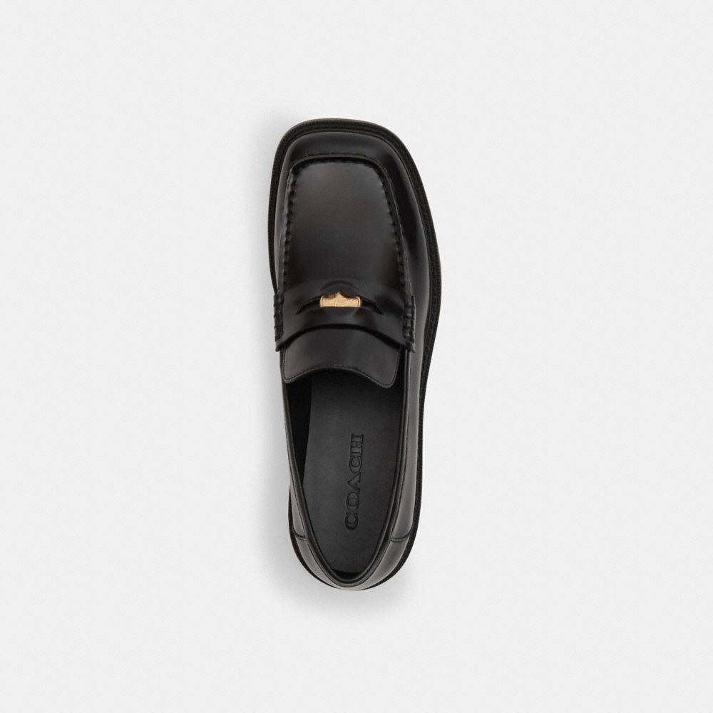 Women's Coach Square Toe Loafer Black