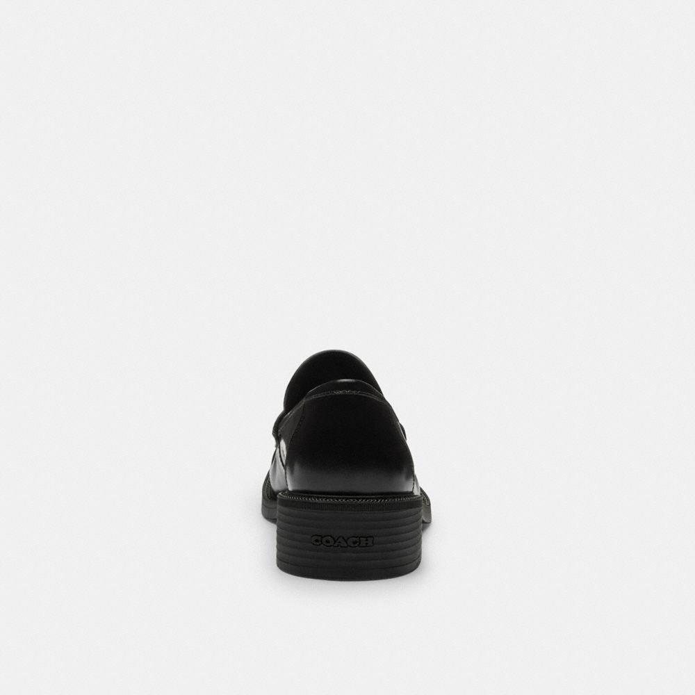 Women's Coach Square Toe Loafer Black