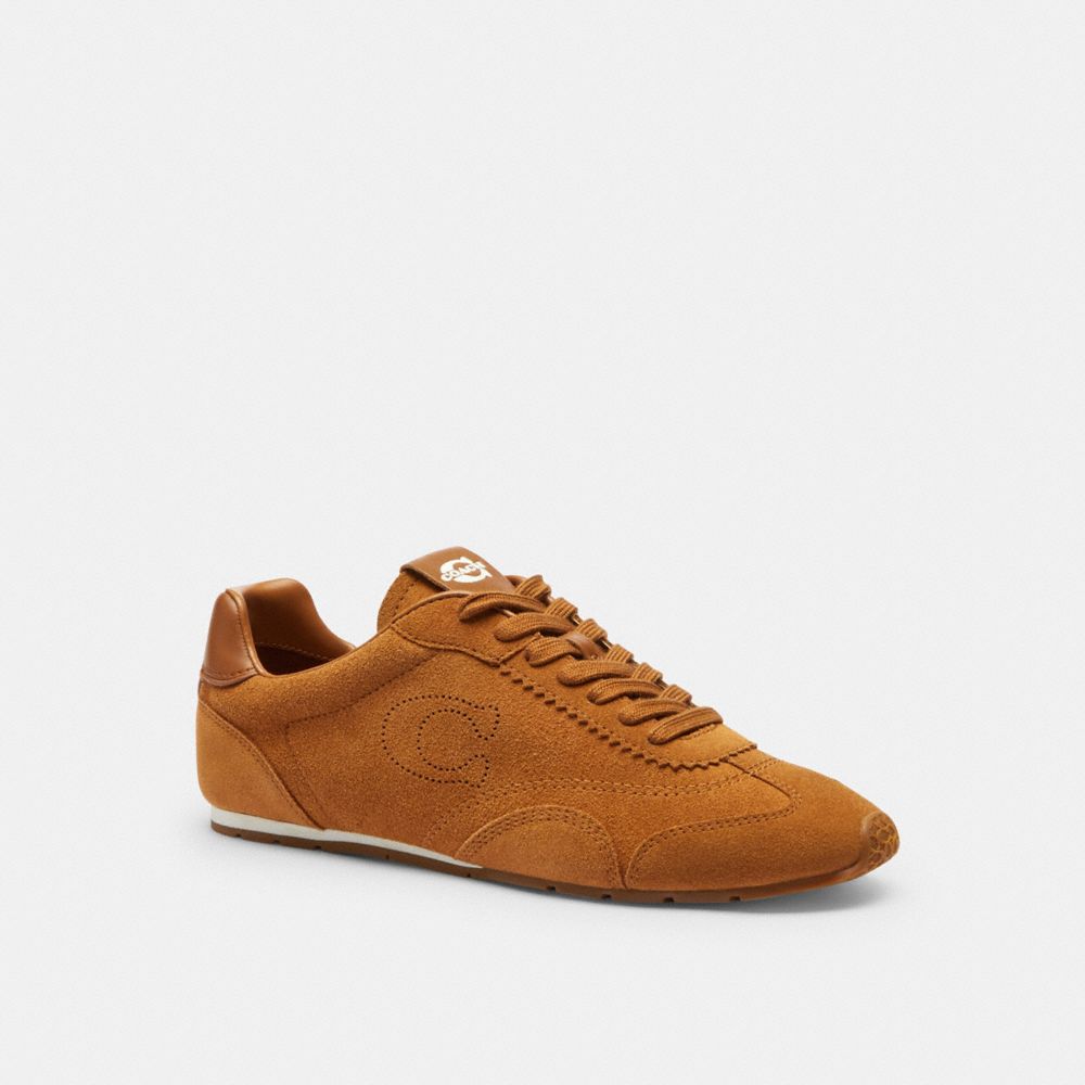 Women's Coach Flat Sneaker Shadow Brown