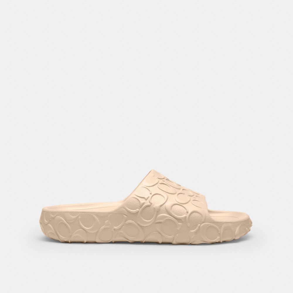 Women's Coach Bay Slide In Signature Ivory