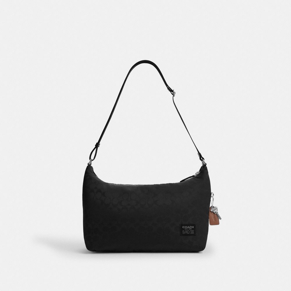 Coach Leo Crossbody In Signature Nylon Black