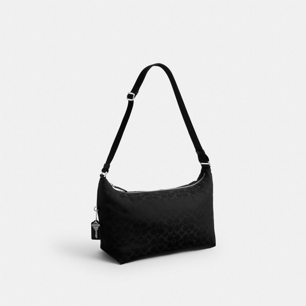 Coach Leo Crossbody In Signature Nylon Black