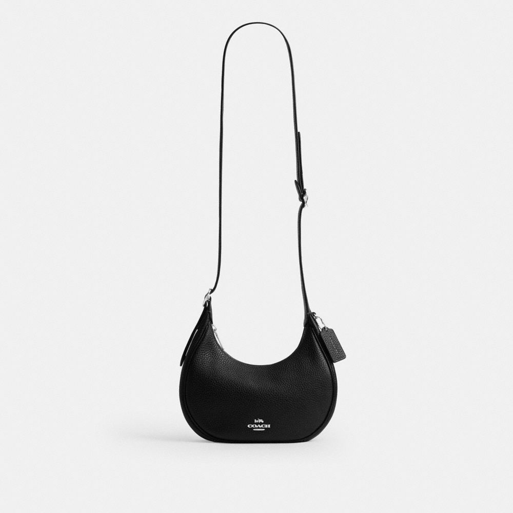 Coach Emily Shoulder Bag Silver Black