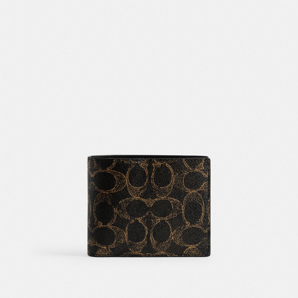 Coach 3 In 1 Wallet In Loved Signature Canvas Brown