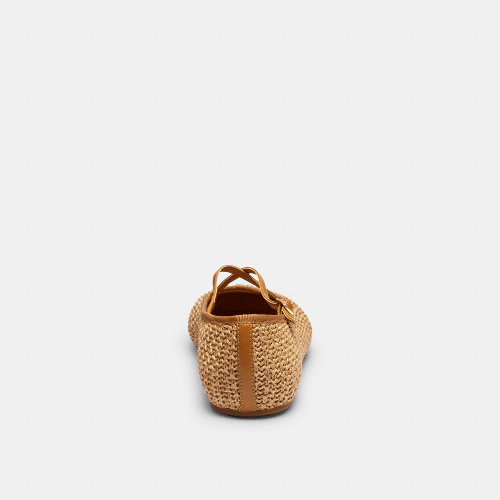 Women's Coach Phoebe Ballet Flat Natural